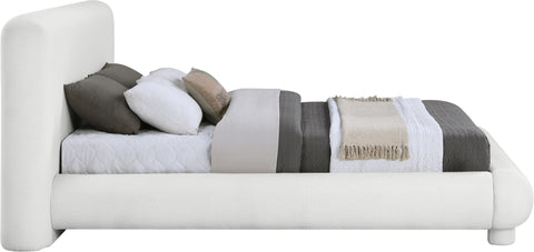 Opal Cream Fabric Upholstered Full Bed, 1 Piece