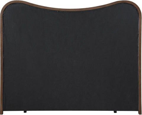 Jolie Cream Vegan Leather Upholstered King Bed, 1 Piece (Style 2)
