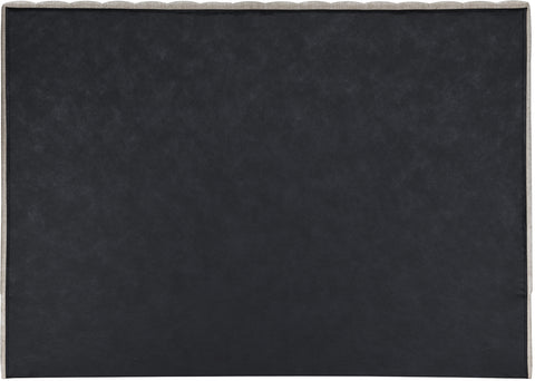 Alden Beige Chenille Fabric Upholstered King Bed, 1 Piece