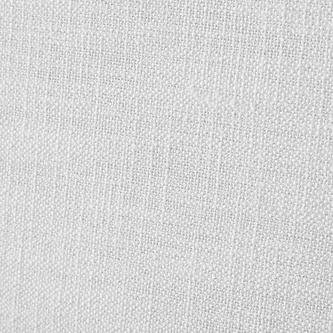 Mason White Linen Textured Fabric Queen Bed (3 Boxes) Q