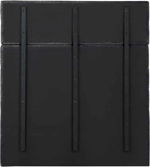 Amara Black Chenille Fabric Upholstered Full Bed, 1 Piece