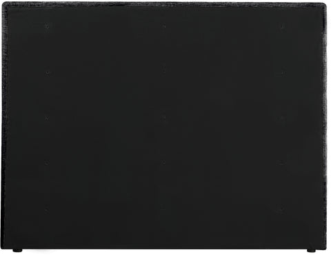 Amara Black Chenille Fabric Upholstered Queen Bed, 1 Piece (Style 3)