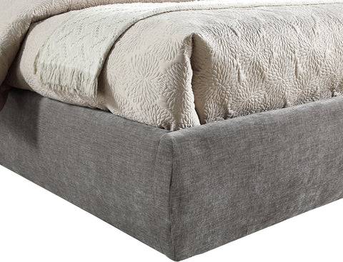 Amara Grey Chenille Fabric Upholstered Full Bed, 1 Piece