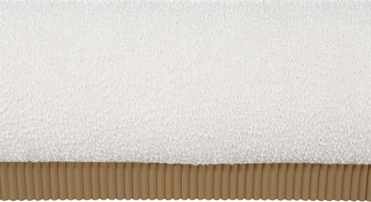 Hendrix Cream Boucle Fabric King Bed