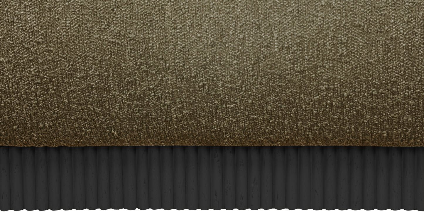 hendrix olive boucle fabric king bed