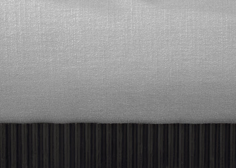 Hendrix Grey Linen Textured Fabric King Bed