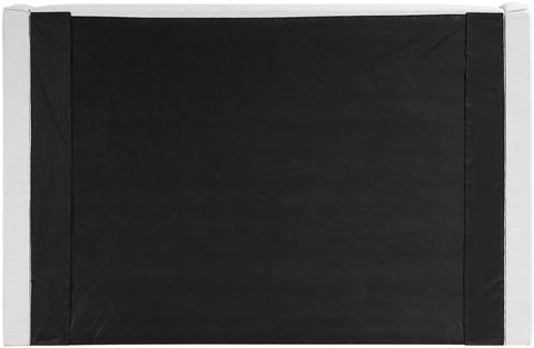 Sloane White Linen Textured Fabric Upholstered Full Bed, 1 Piece
