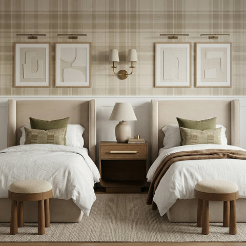 Sloane Cream Velvet Upholstered Twin Bed, 1 Piece