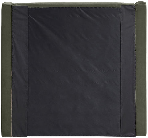 Sloane Green Velvet Upholstered Twin Bed, 1 Piece