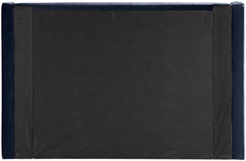Sloane Navy Velvet Upholstered Full Bed, 1 Piece