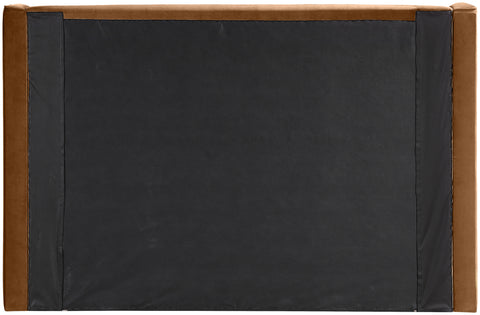 Sloane Saddle Velvet Upholstered Full Bed, 1 Piece