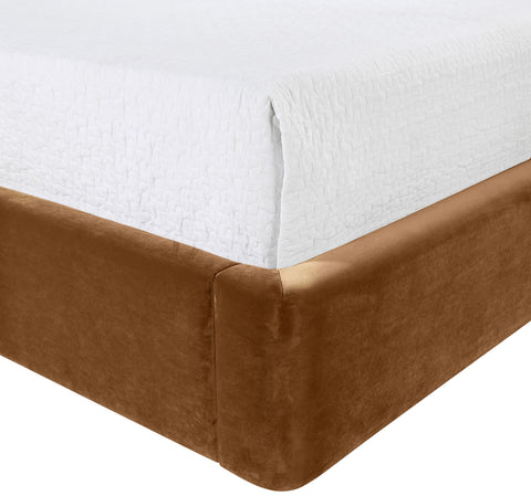 Sloane Saddle Velvet Upholstered Full Bed, 1 Piece