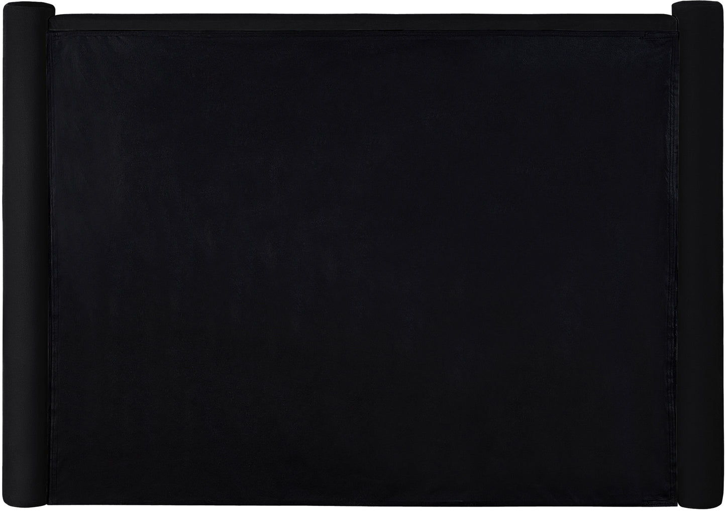 deco black velvet full bed f