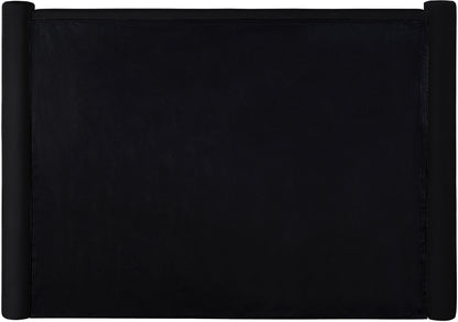 Deco Black Velvet Full Bed F