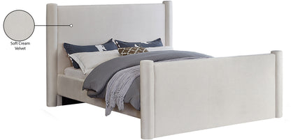 Deco Cream Velvet Full Bed F