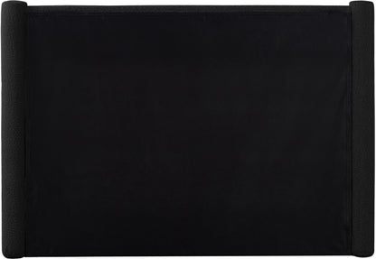 Deco Black Boucle Fabric Full Bed F