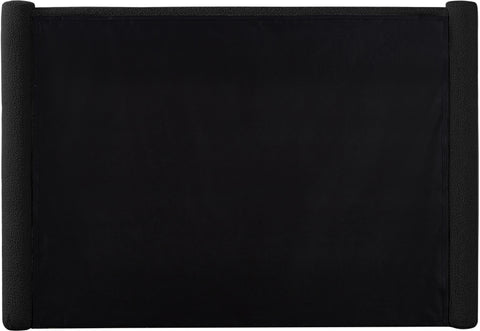 Deco Black Boucle Fabric Full Bed F