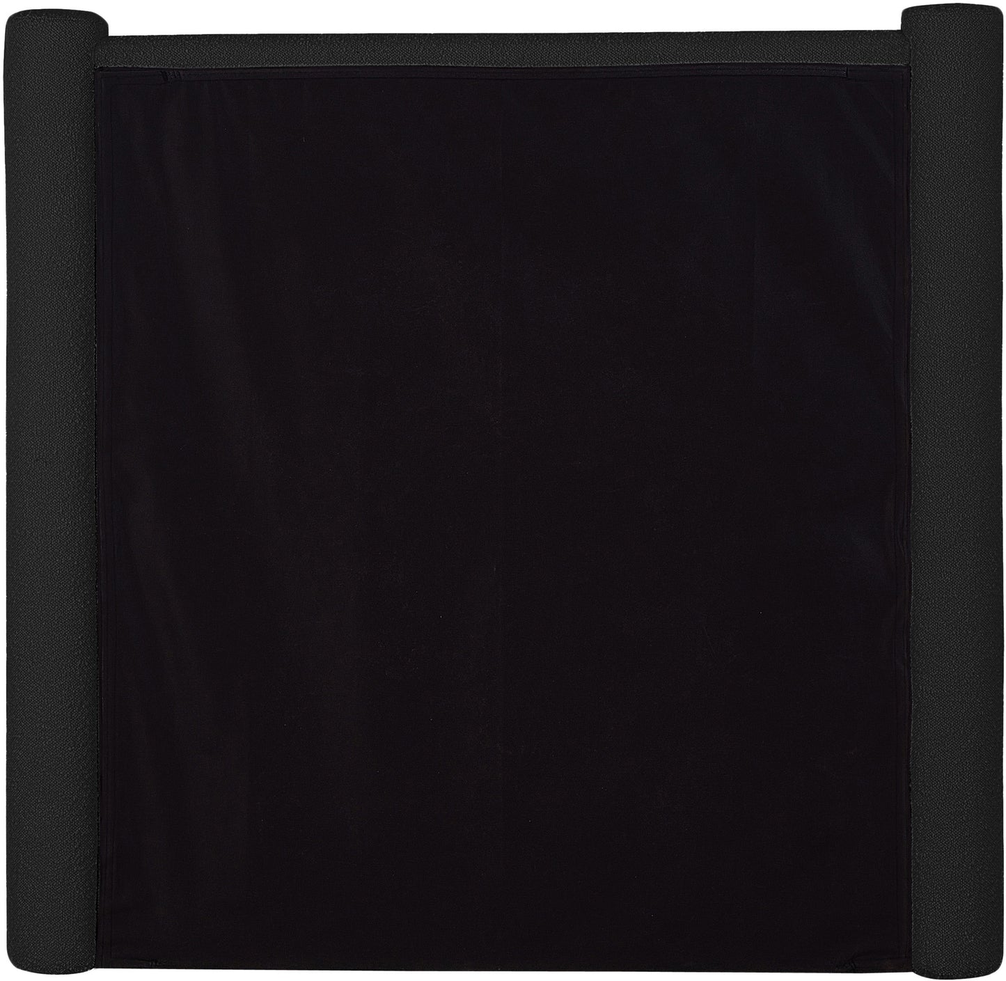 deco black boucle fabric twin bed t