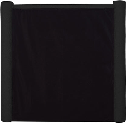 Deco Black Boucle Fabric Twin Bed T