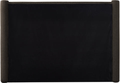 Deco Brown Boucle Fabric Queen Bed Q