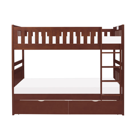 November (4) Twin/Twin Bunk Bed with Storage Boxes
