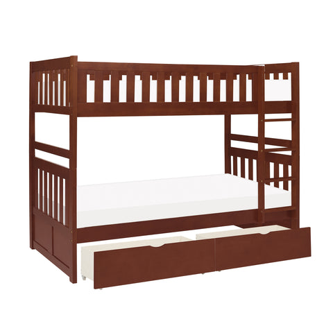 November (4) Twin/Twin Bunk Bed with Storage Boxes