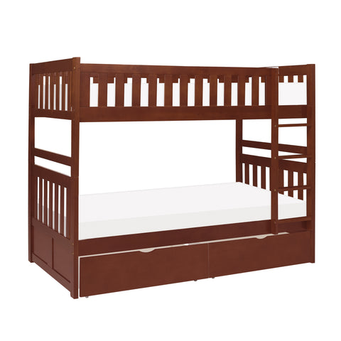 November (4) Twin/Twin Bunk Bed with Storage Boxes