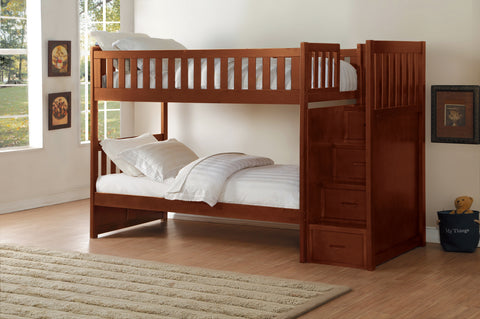 November (4) Twin/Twin Step Bunk Bed