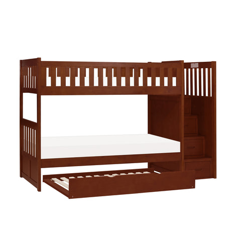 November (5) Twin/Twin Step Bunk Bed with Twin Trundle