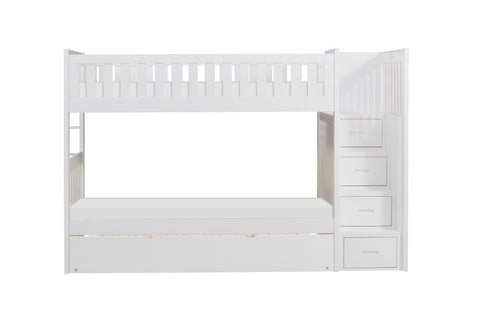 Dalton (5) Twin/Twin Step Bunk Bed with Twin Trundle