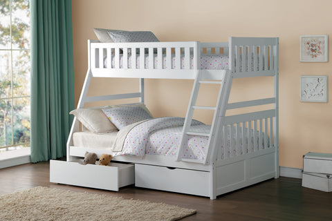 Dalton (4) Twin/Full Bunk Bed with Storage Boxes