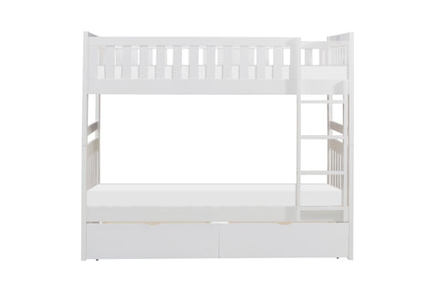 Dalton (4) Twin/Twin Bunk Bed with Storage Boxes