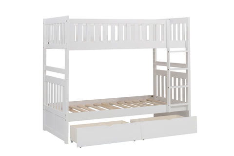 Dalton (4) Twin/Twin Bunk Bed with Storage Boxes