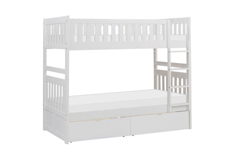 Dalton (4) Twin/Twin Bunk Bed with Storage Boxes