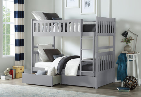 Finnegan (4) Twin/Twin Bunk Bed with Storage Boxes