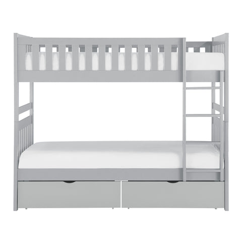 Finnegan (4) Twin/Twin Bunk Bed with Storage Boxes