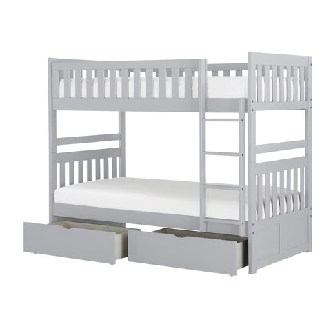 Finnegan (4) Twin/Twin Bunk Bed with Storage Boxes