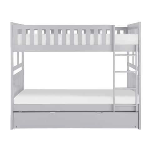 Finnegan (4) Full/Full Bunk Bed with Twin Trundle