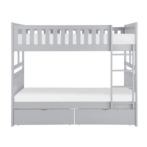 Finnegan (4) Full/Full Bunk Bed with Storage Boxes