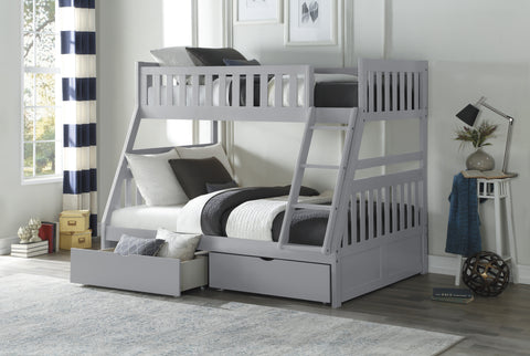 Finnegan (4) Twin/Full Bunk Bed with Storage Boxes