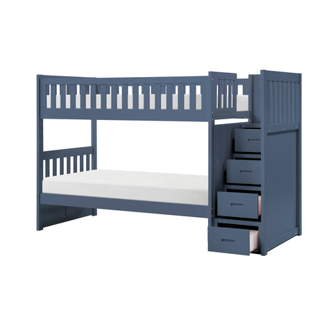 Parlier (4) Twin/Twin Step Bunk Bed