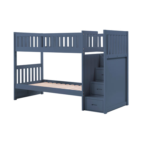 Parlier (4) Twin/Twin Step Bunk Bed