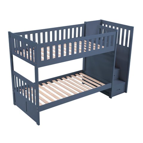 Parlier (4) Twin/Twin Step Bunk Bed