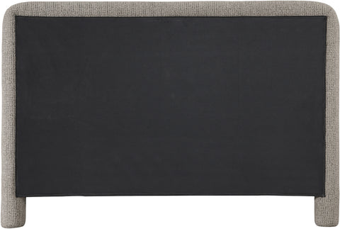 Bellamy Taupe Fabric With Interwoven Chenille Upholstered Full Bed, 1 Piece
