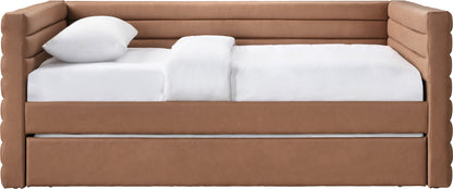 Finley Cognac Vegan Leather Twin Daybed