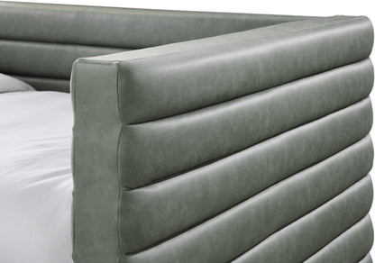 Finley Green Vegan Leather Twin Daybed