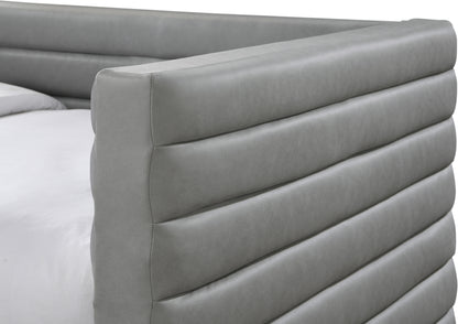 Finley Grey Vegan Leather Twin Daybed