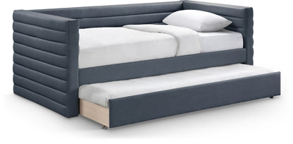 Finley Navy Vegan Leather Twin Daybed