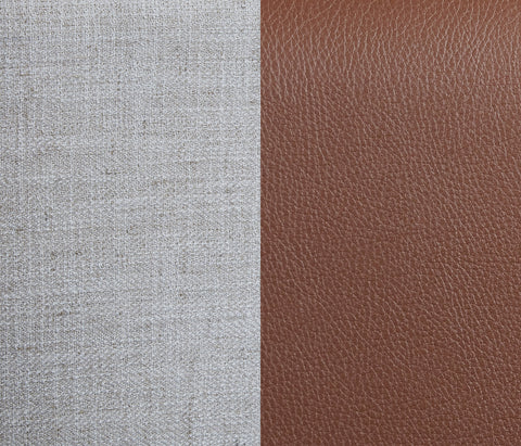 Chesterfield Brown Faux Leather Full Bed F