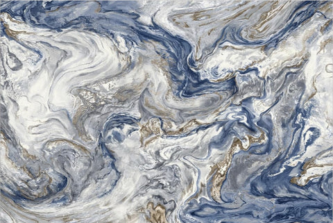 Blue Gold Skies 8 x 10 Rug